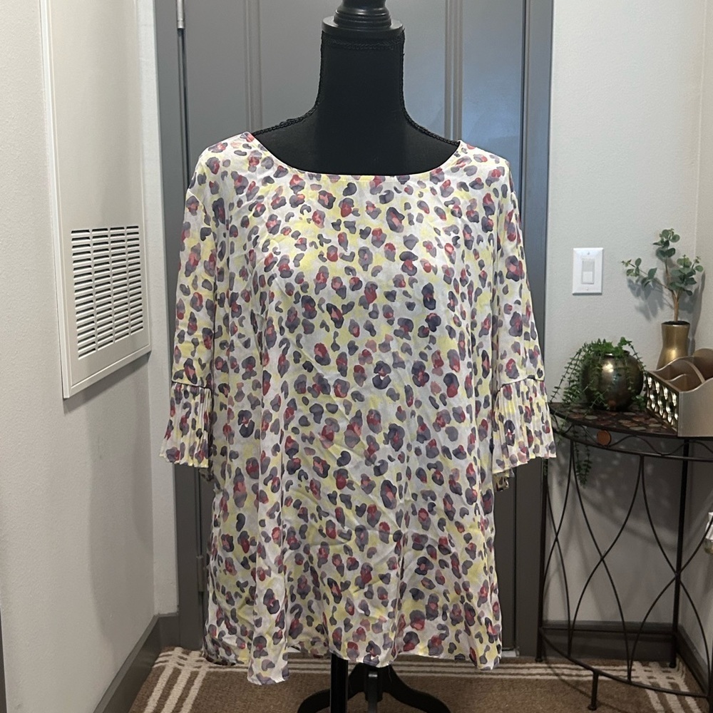 Cato cheetah blouse